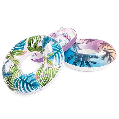 خرید حلقه شنا بادی اینتکس طرح هاوایی جدید ارزان