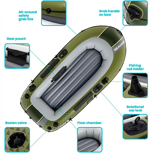 خرید قایق بادی سیهاوک 4 اینتکس مدل Seahawk TM 66334 ارزان