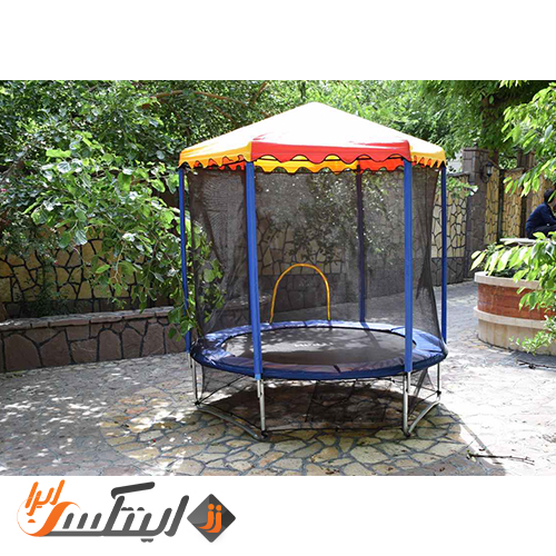 خرید ترامپولین فضای باز سایبان دار قطر 3 متر ارزان