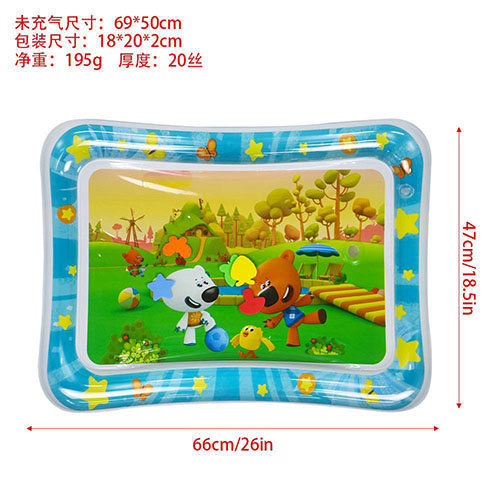 خرید واترمت کودک مستطیلی رنگی طرح عروسکی ارزان