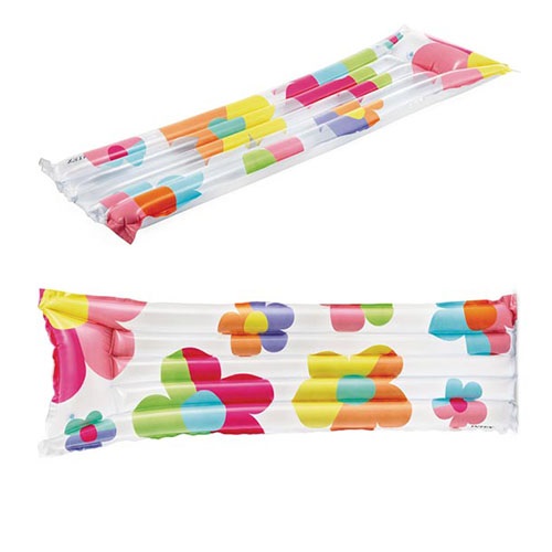 خرید تشک بادی روی آب تکنفره مواج اینتکس مدل گل ارزان