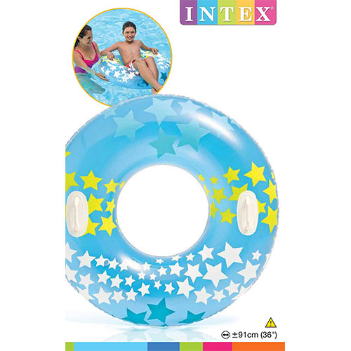 فروش حلقه شنا بادی ستاره دار آبی Intex 59256 | اینتکس ایران