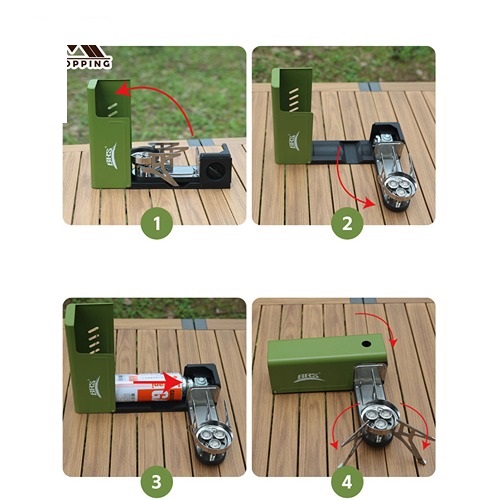 خرید اجاق کمپینگ تاشو BRS سبز ارزان