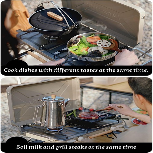 خرید اجاق گاز کمپینگ دو شعله تاشو برند نیچرهایک ارزان