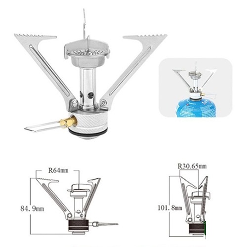 خرید سرشعله سفری تاشو سه پر برند BRS ارزان