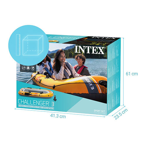 خرید قایق بادی چلنجر 3 اینتکس مدل challenger TM 66313 ارزان