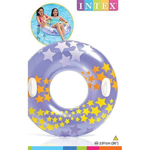 فروش حلقه شنا بادی ستاره ای بنفش Intex 59256 | اینتکس ایران