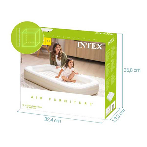 خرید تشک بادی کودک فریم دار دو تکه سفری اینتکس ارزان