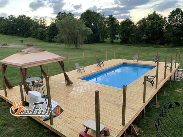 استخر پیش ساخته داخل زمین