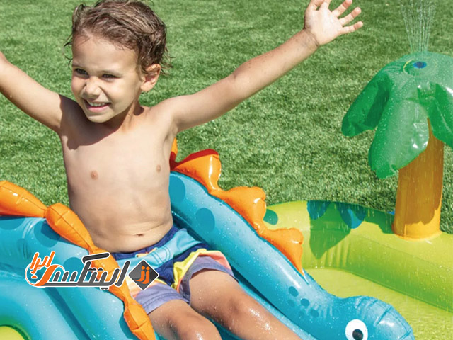 استخر بادی کودک از نوع سرسره دار