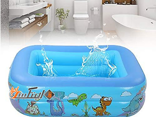 استفاده از استخر بادی در حمام