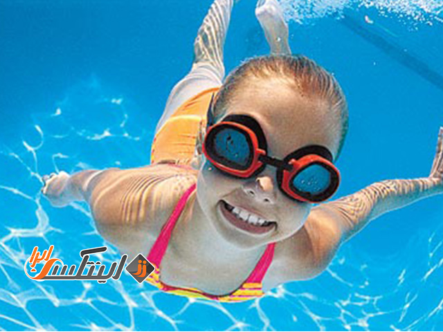 عینک شنای برای چشم کودکان
