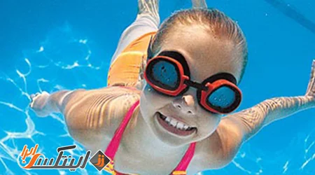 عینک شنای برای چشم کودکان
