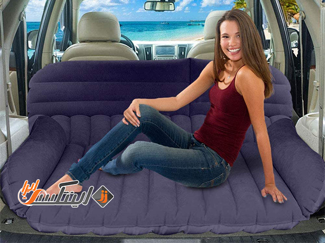 تشک بادی مخمل داخل ماشین