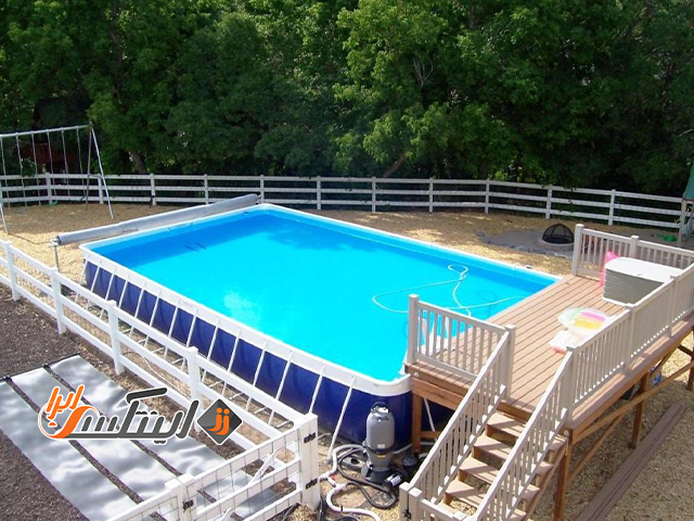 استخر پیش ساخته با ارتفاع زیاد