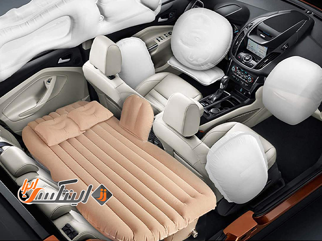 تشک طبی مسافرتی داخل ماشین