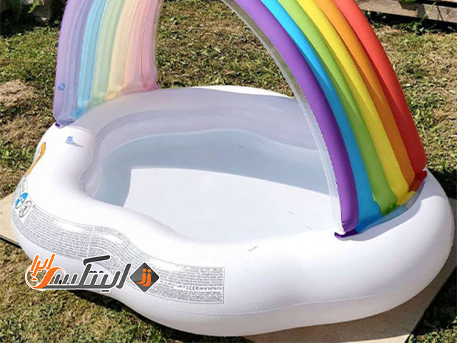 استخر بادی کودک با سایبان بادی