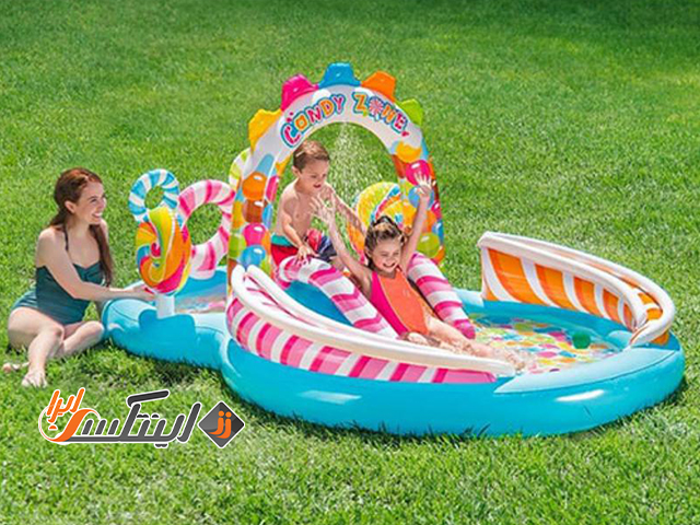 لذت بازی در پارک بادی کودکان