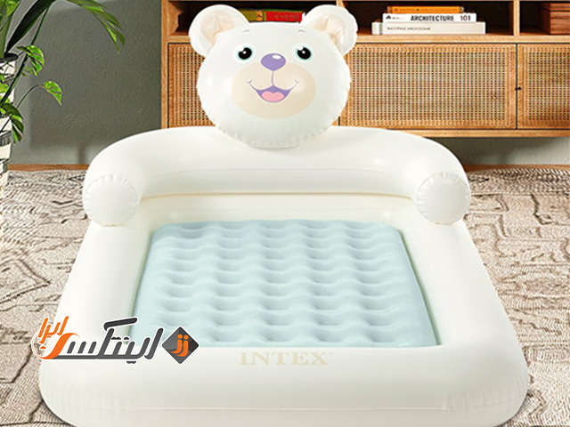 معرفی تخت بادی کودک اینتکس مدل خرسی