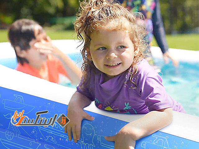 شادی با تفریحات آبی در استخر بادی