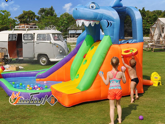 آشنایی با 4 مدل استخر بادی سرسره دار پرفروش