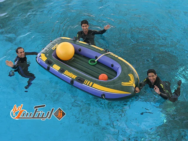 قایق بادی در کیش