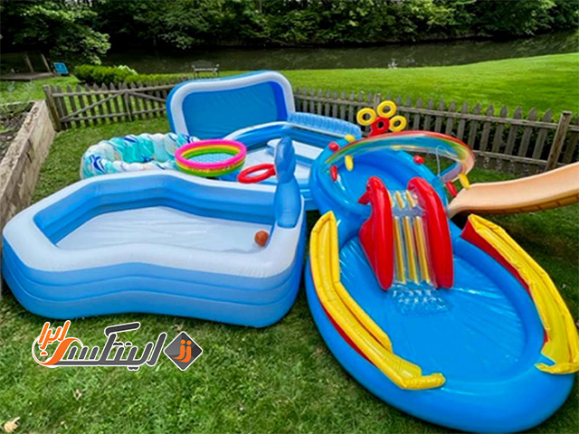 استخر بادی سرسره دار کودک