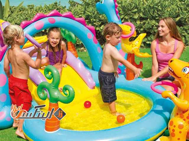 روش خرید حضوری استخر بادی سرسره دار