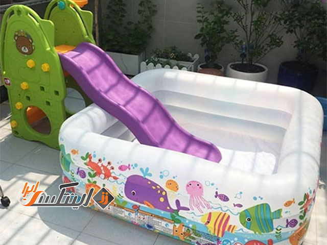 تفریحات آبی کودکان با استخر بادی