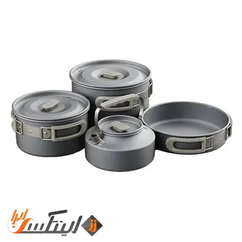 ست قابلمه و ماهیتابه کمپینگ 4 تکه نیچرهایک