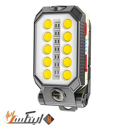 چراغ کمپینگ شارژی LED آهنربایی حرفه ای