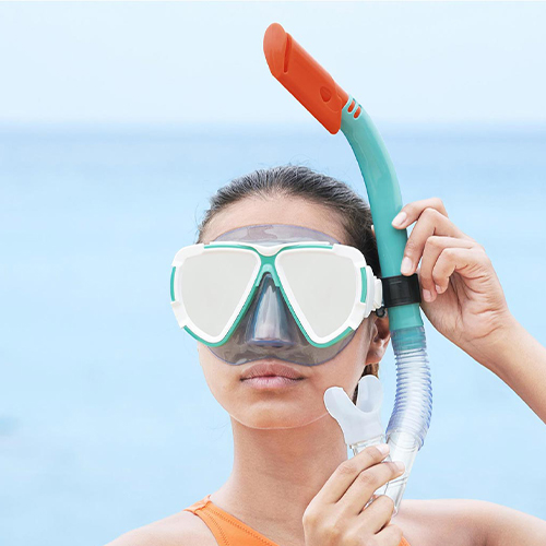 قیمت خرید اسنورکل و ماسک شنا بزرگسال Hydro-Pro آبی بست وی جدید