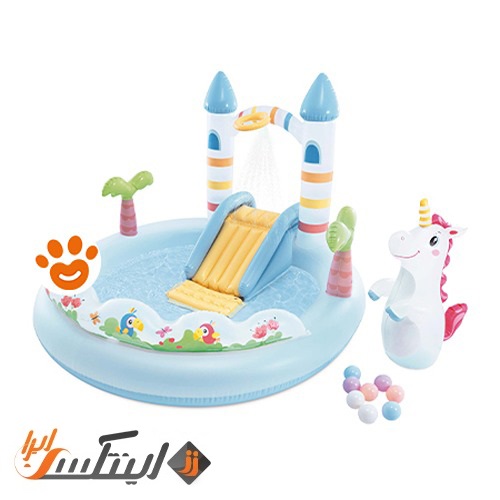 استخر بادی سرسره دار اینتکس مدل یونیکورن