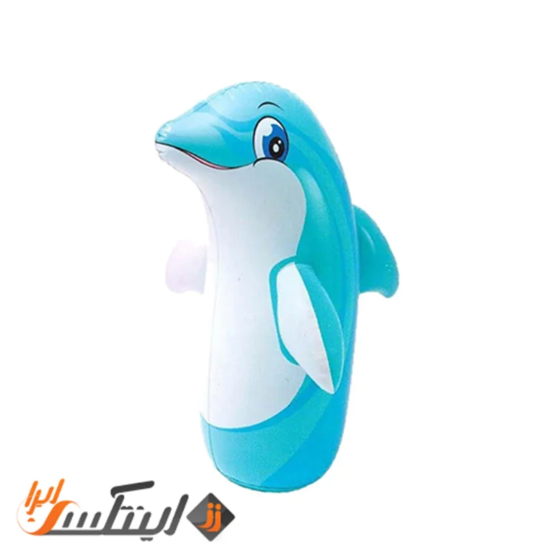 کیسه بوکس بادی کودک طرح دلفین intex 44669