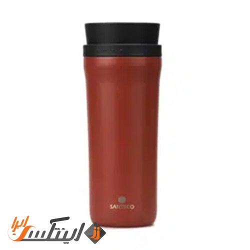 ماگ دوجداره 480 ml سانتکو رنگ زرشکی مدل Odda Caffee