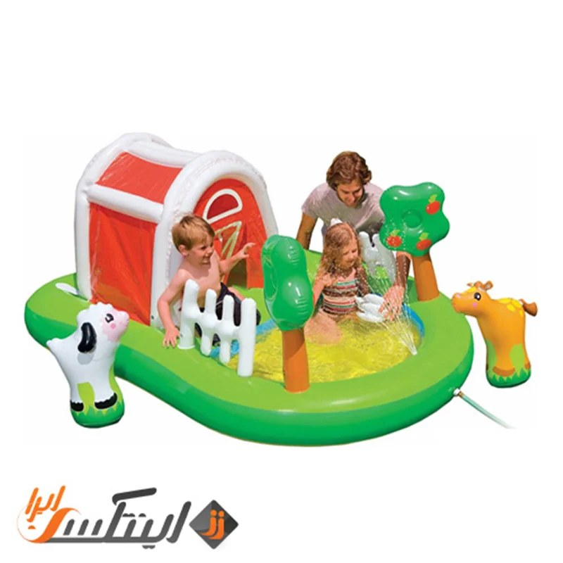 قلعه بادی کودک اینتکس مدل مزرعه Intex 57455