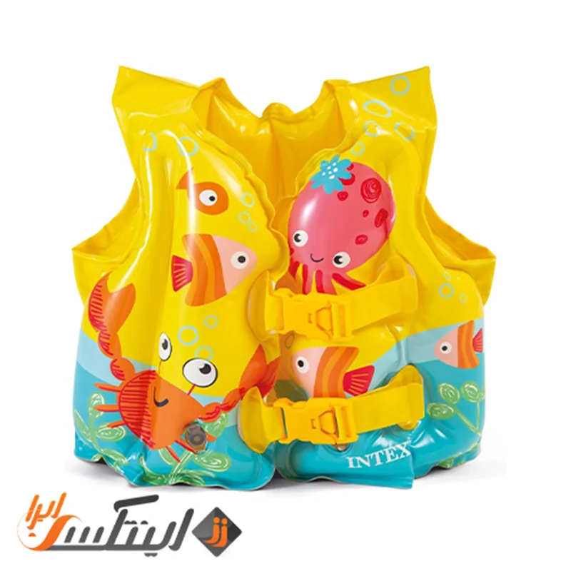 جلیقه شنا بادی 3 تا 5 سال طرح حیوانات اینتکس