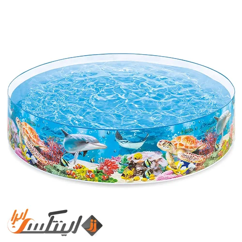 استخر طلقی سایز بزرگ اینتکس طرح دریا