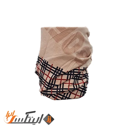اسکارف سر و گردن طرح چهارخانه