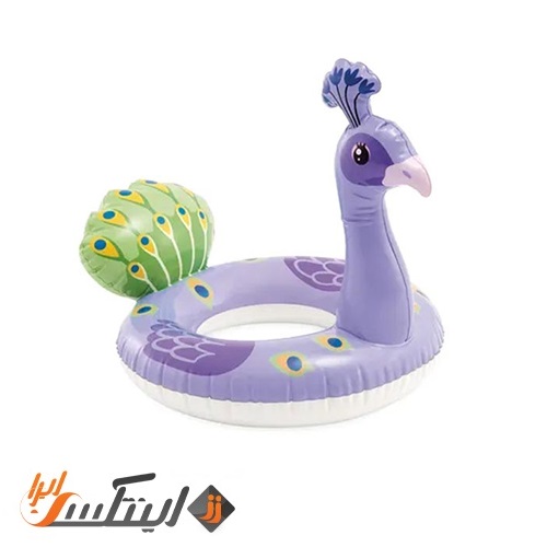 حلقه شنا بادی کودک اینتکس طرح طاووس