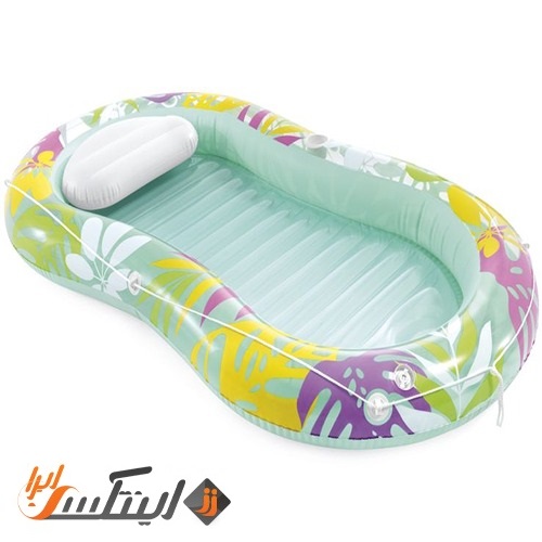 تشک بادی سولار و شناور روی اب فیروزه ای اینتکس