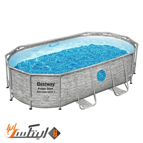 استخر پیش ساخته طرح چوب بیضی بزرگ Bestway 56714