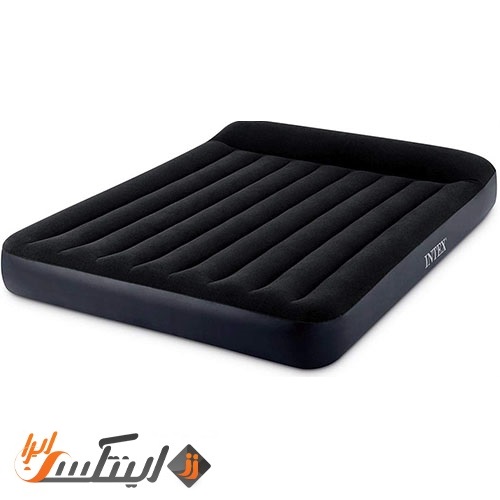 تشک بادی سفری فایبرتک اینتکس مشکی مدل Dura Beam Pillow Rest