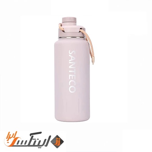 فلاسک دوجداره 950 میلی لیتری Ktwo سانتکو رنگ گلبهی