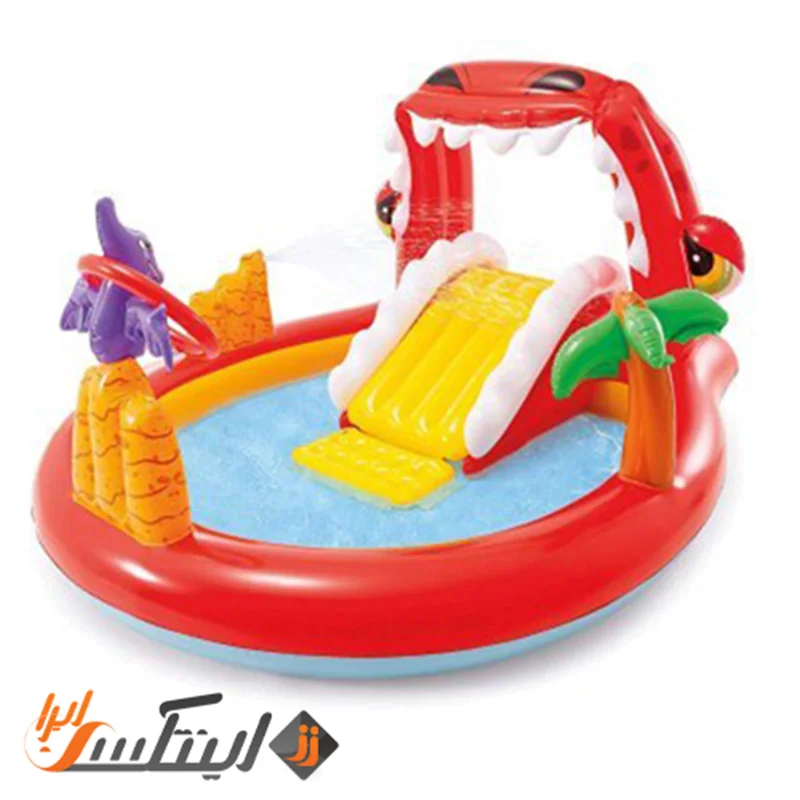 استخر بادی سرسره دار مدل اژدها اینتکس intex 57163