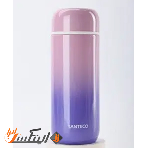 فلاسک دوجداره سانتکو 200 ml صورتی بنفش مدل capsule