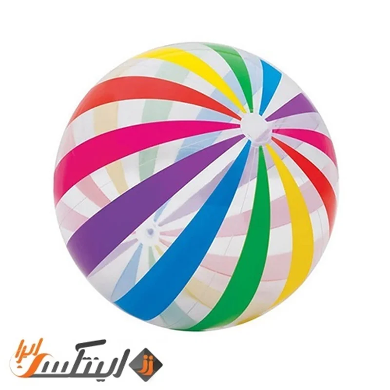 توپ بادی بزرگ راه راه رنگی