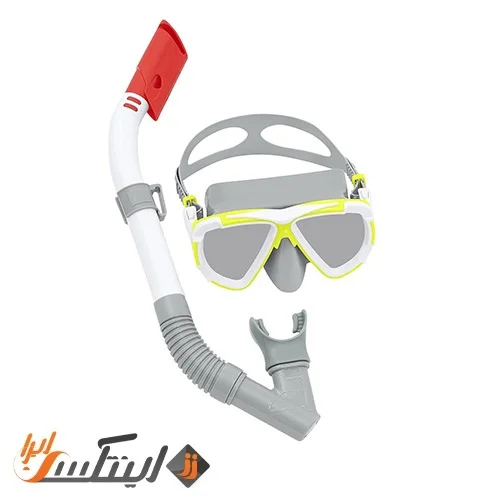 اسنورکل و ماسک شنا بزرگسال Hydro-Pro سبز بست وی