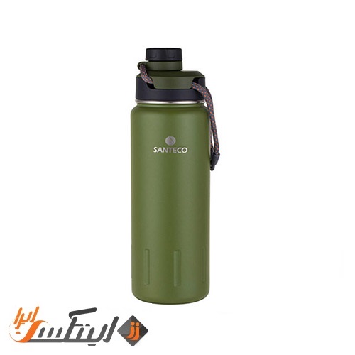 فلاسک دوجداره 950 میلی لیتری Ktwo سانتکو رنگ زیتونی