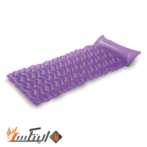 تشک بادی روی آب شفاف بالش دار بنفش